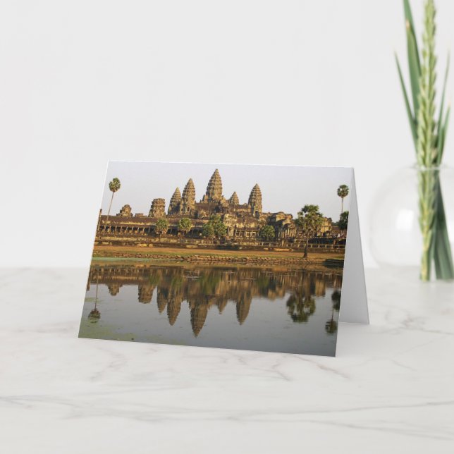 Kambodscha | Angkor Wat Travel Foto Custom Card Karte (Vorderseite)