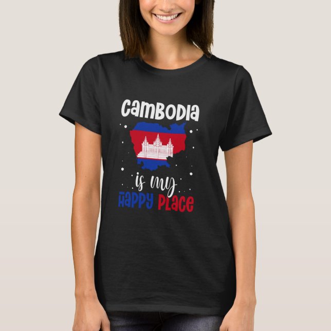 Kambodscha - Flagge 1 T-Shirt (Vorderseite)