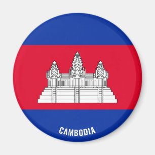 Kambodscha-Flagge Charming Patriotic Magnet