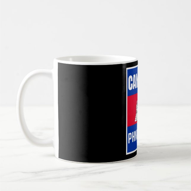 Kambodscha-Flagge � Geist Australiens Kaffeetasse (Links)