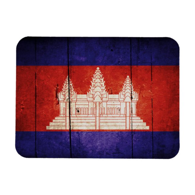 Kambodscha-Flagge; Kambodscha; Khmer Magnet (Horizontal)