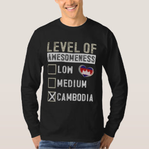 Kambodscha-Flagge Kambodschaner Grad der Großartig T-Shirt