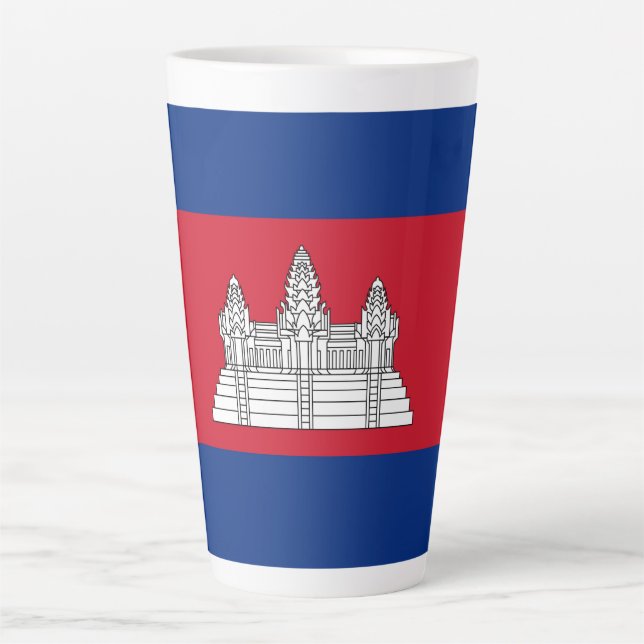 Kambodscha-Flagge Milchtasse (Vorderseite)
