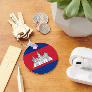 Kambodscha-Flagge Schlüsselanhänger
