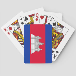 Kambodscha-Flagge Spielkarten
