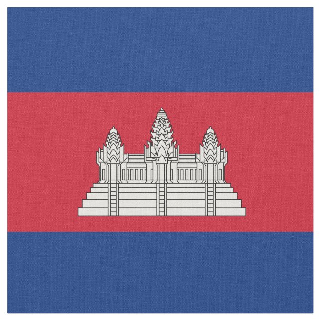 Kambodscha-Flagge Stoff (Nahaufnahme)