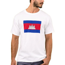 Kambodscha Flagge T-Shirt, Patriotische T-Shirts,