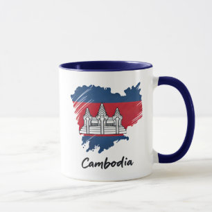 Kambodscha-Flagge Tasse