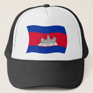 Kambodscha-Flaggenhut Truckerkappe