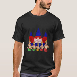 Kambodscha Kambodscha Khmer Traditioneller Tanz Ap T-Shirt