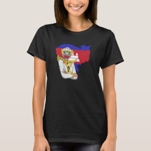 Kambodscha Kambodscha Khmer Traditioneller Tanz Re T-Shirt