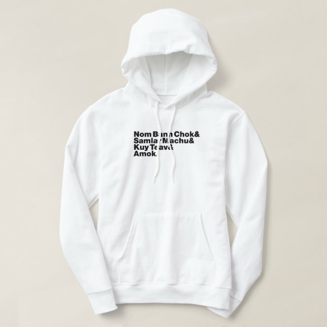 Kambodscha/Khmer Street Food Hoodie (Design vorne)