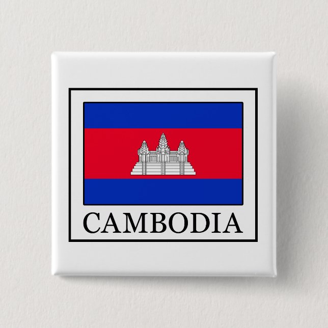 Kambodscha-Knopf Button (Vorderseite)