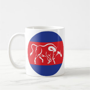 Kambodscha Kouprey Kambodschanische Flagge Kaffeetasse