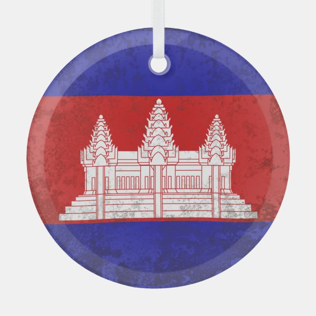 Kambodscha Ornament Aus Glas (Vorderseite)