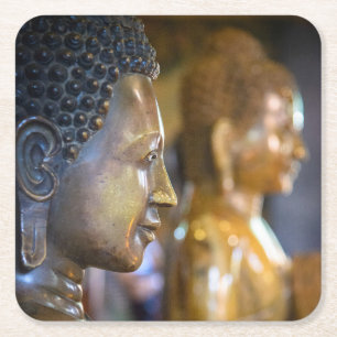 Kambodscha, Phnom Penh. Buddha-Statuen Rechteckiger Pappuntersetzer