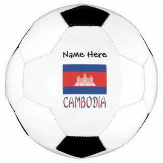 Kambodscha und Kambodscha mit Ihrem Namen Fußball