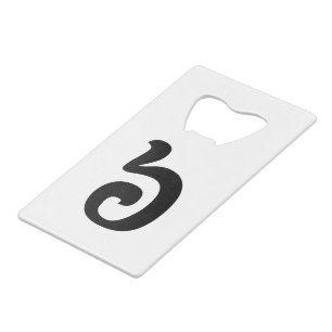 Kambodschanisch Nummer 6 / Sechs / ៦ (Pram Mulah) Kreditkarten Flaschenöffner