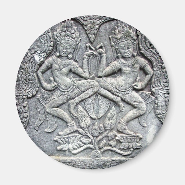 Kambodschanische Tänzerinnen Magnet (Vorne)