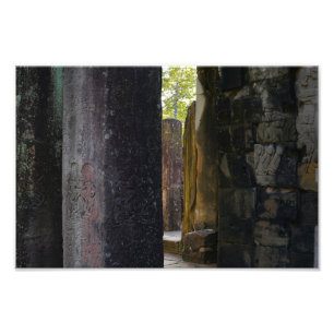 Kambodschanische Tempelreliefs Fotodruck