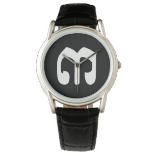 Kambodschanische Zahl 3 / Drei / ៣ (Bei) Khmer-Sch Armbanduhr