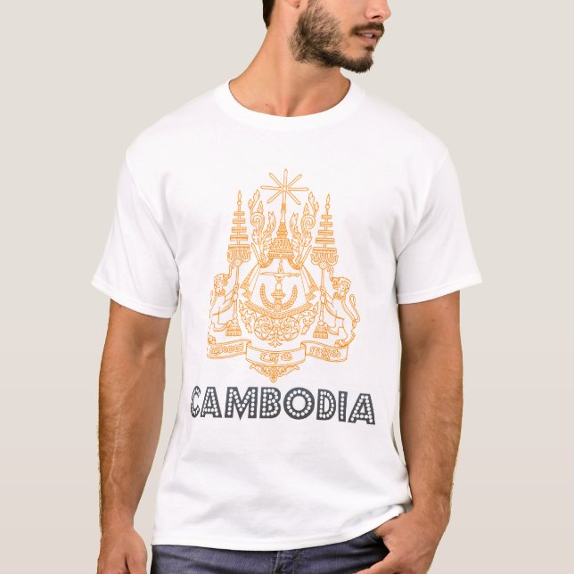 Kambodschanisches Emblem T-Shirt (Vorderseite)