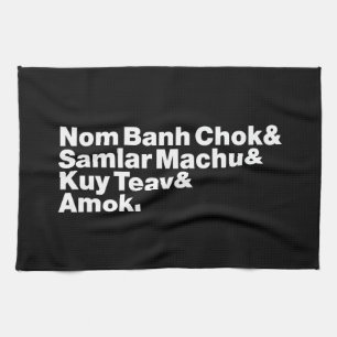 kambodschanisches / Khmer Street Food Geschirrtuch