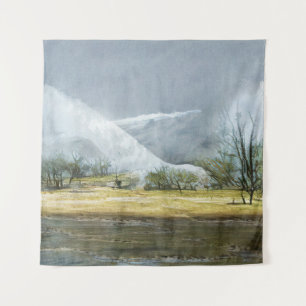 Kamchatka Geysers Oil Landscape Wandteppich