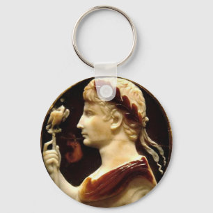 Kamee des römischen Kaisers Octavian Augustus anti Schlüsselanhänger