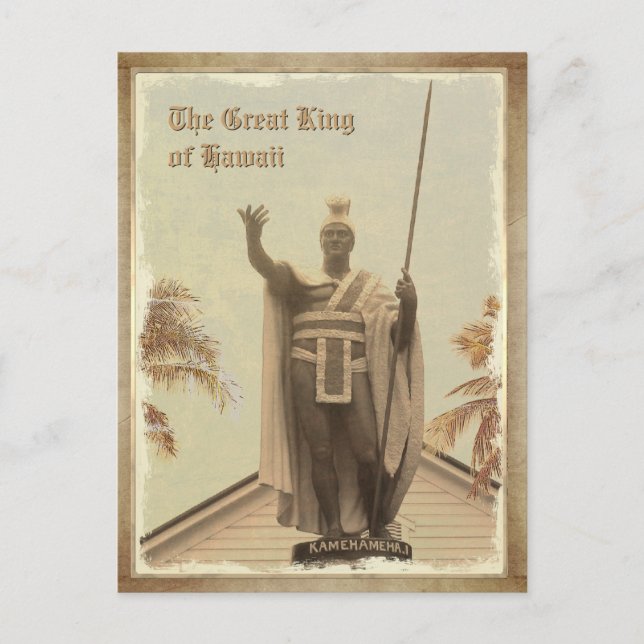 Kamehameha I. - the Great King of Hawaii Postkarte (Vorderseite)