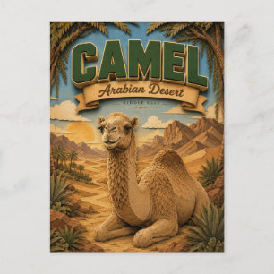 Kamel Arabische Wüste POPCUT Postkarte