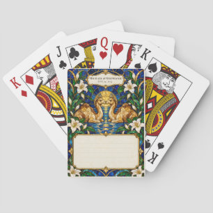 Kamel-Hochzeitsgästebuch-Unterschriften-Deck Spielkarten