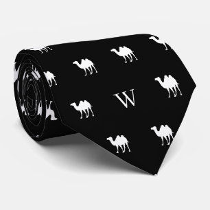 Kamel Humpday monogrammierte Initialen Schwarz und Krawatte