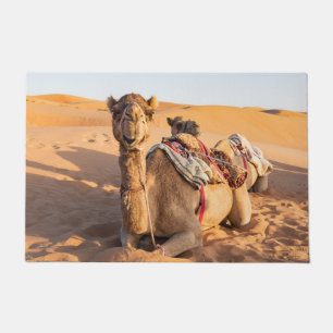 Kamel in der Oman-Wüste Fußmatte