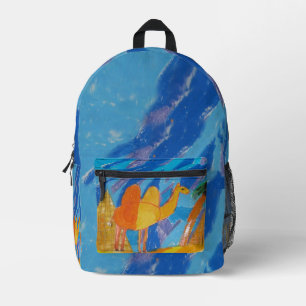 Kamel in Pyramiden Bedruckter Rucksack