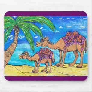 Kamel-Mama und Bub Mousepad