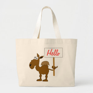 Kamel mit Zeichen-Tasche Jumbo Stoffbeutel