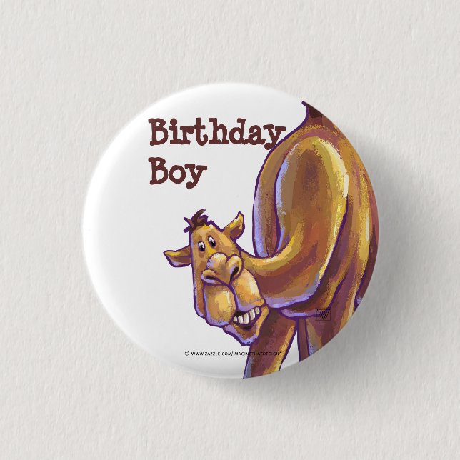 Kamel-Party-Mitte Button (Vorderseite)