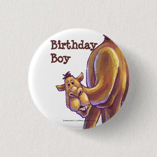 Kamel-Party-Mitte Button