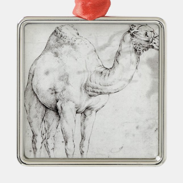 Kamel Silbernes Ornament (Vorne)