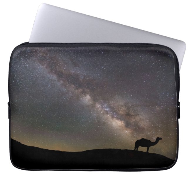 Kamel Silhouette und Milkyway Laptopschutzhülle (Vorderseite)