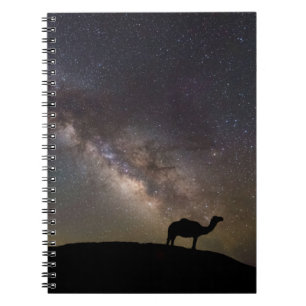 Kamel Silhouette und Milkyway Notizblock