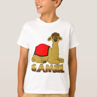 Kamel-T-Shirt für Kinder - Cartoon-Kamel