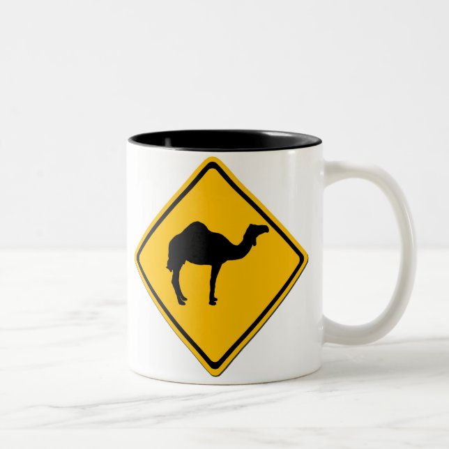 Kamel-Überfahrt-Tasse Zweifarbige Tasse (Rechts)
