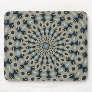 Kamel und aquamarines Kaleidoskop Mousepad