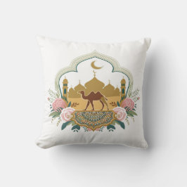 Kamel und Moschee Harmonie Kissen