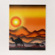 Kamele bei Sunset Wüste Puzzle Geschenk - Malerei (Vertikal)