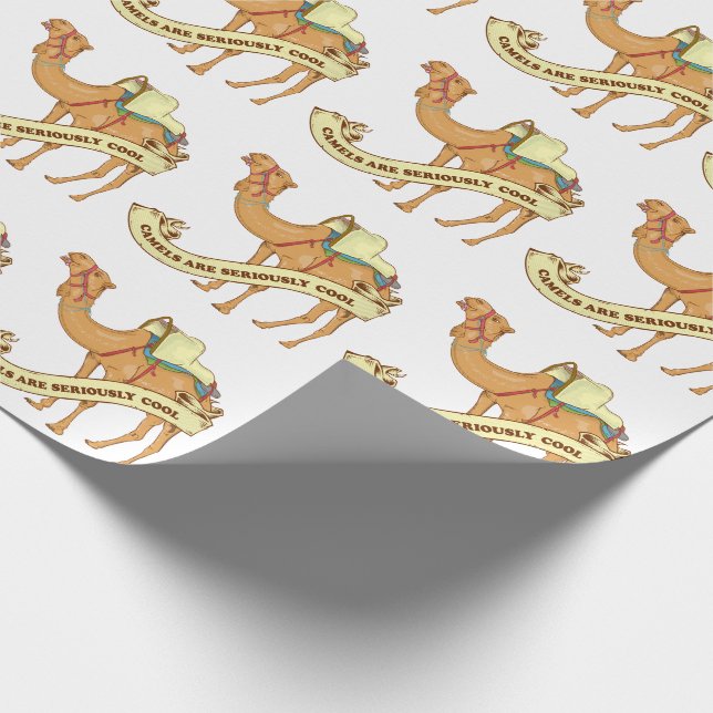Kamele sind ernsthaft cool geschenkpapier (Ecke)