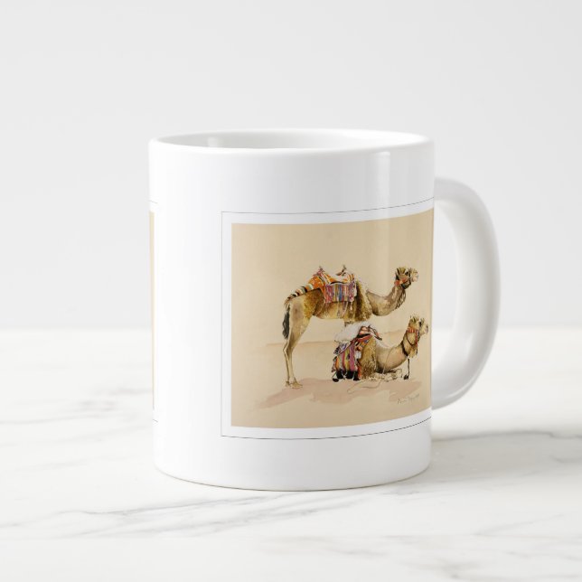 Kamele von PETRA 2007 Jumbo-Tasse (Vorderseite Rechts)