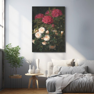 Kameliend und Rhododendren Poster
